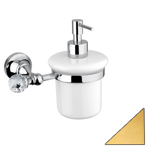 Дозатор для жидкого мыла Cezares Olipm OLIMP-SOI-03/24-Sw золото/swarovski фото