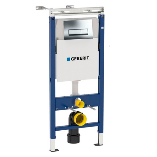 Инсталляция для подвесных унитазов Geberit Duofix Plattenbau Delta UP100 458.125.21.1 с клавишей фото