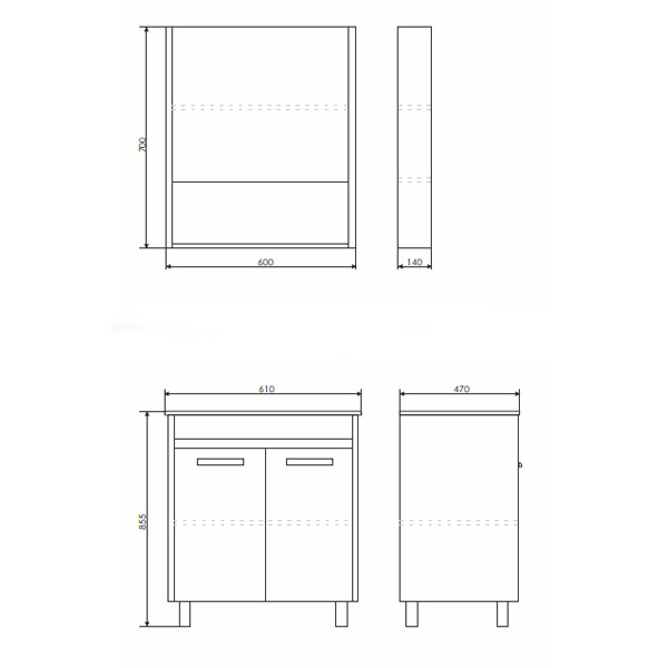 Тумба Comforty Марио-60 сосна лоредо с раковиной Quadro 60 фото