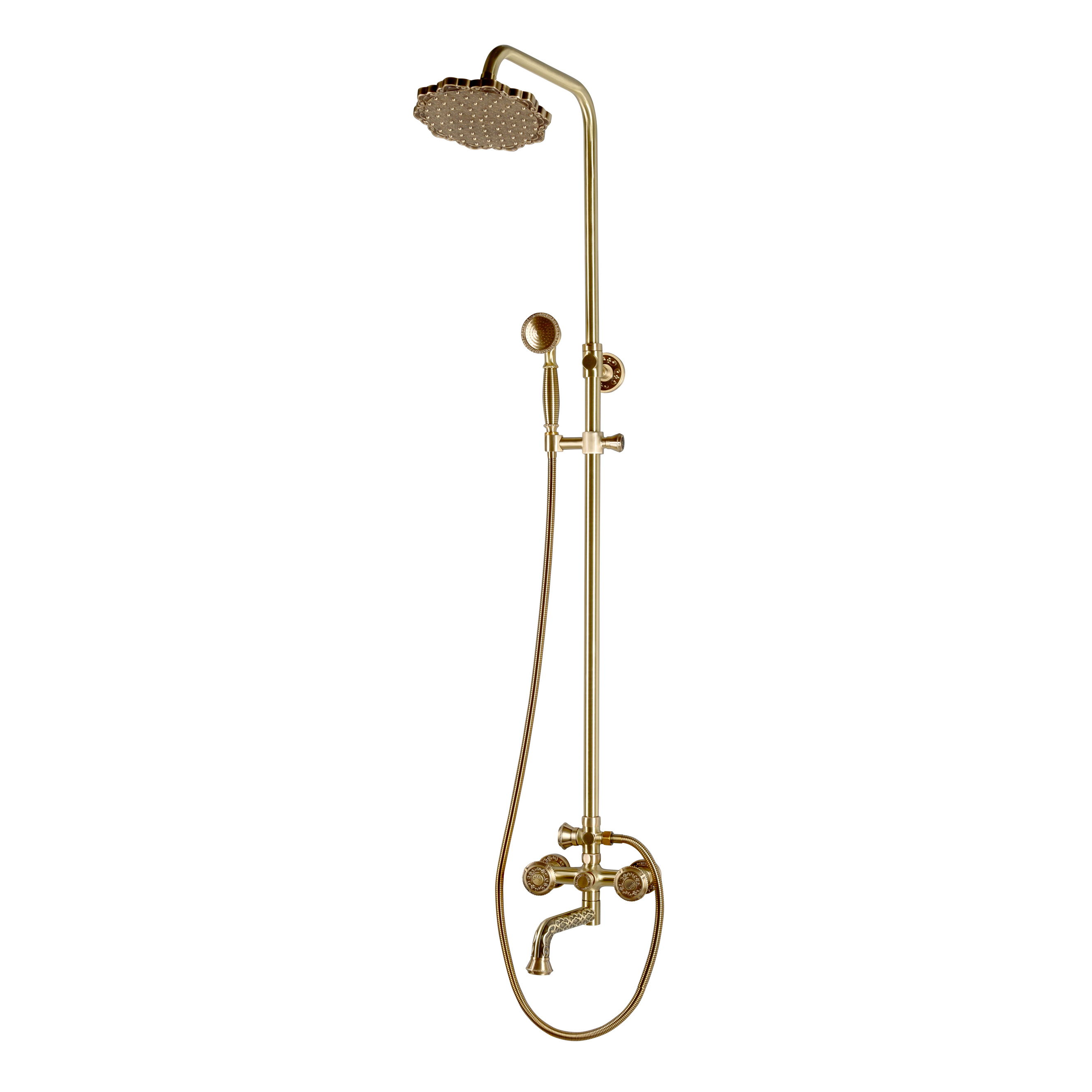 душевая система (стойка) bronze de luxe royal 10121pf, сантехника, ванна, с...