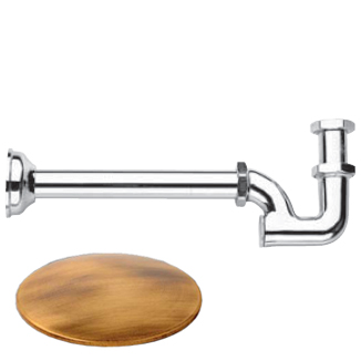 Сифон для раковины Gattoni Accessori 0154/00V0 br (для смесителя с донным клапаном) фото