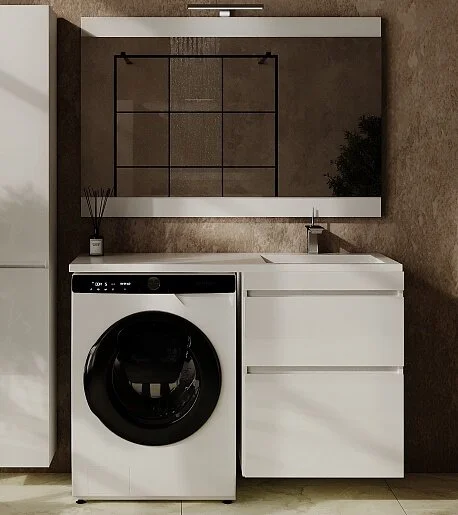 Тумба под стиральную машину подвесная Style Line Даллс Леон 120 Люкс Plus СС-00002440 фото