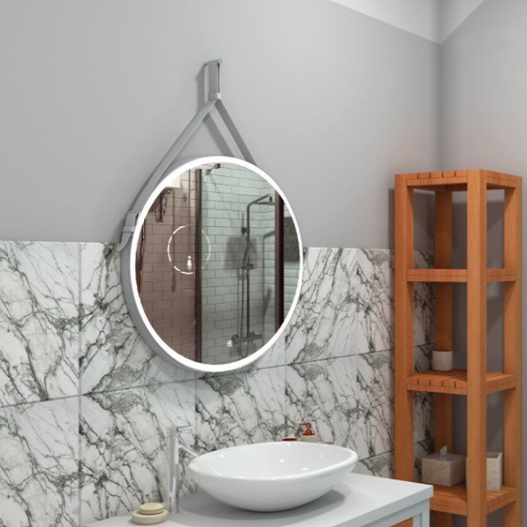 Зеркало с подсветкой Art&Max Milan AM-Mil-800-DS-F 80 см фото