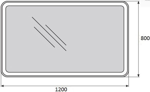 Зеркало Belbagno SPC-MAR-1200-800-LED-BTN 120x80 c кнопочным выключателем фото