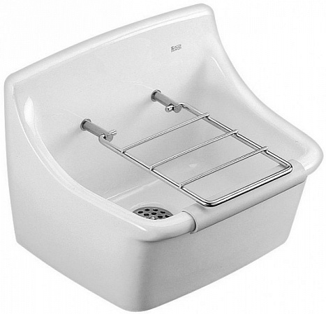 Раковина хозяйственная Jacob Delafon Norma E1899-00 с отверстиями для решетки фото