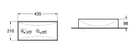 Раковина маленькая в туалет SantiLine SL-2009LMB черная матовая фото