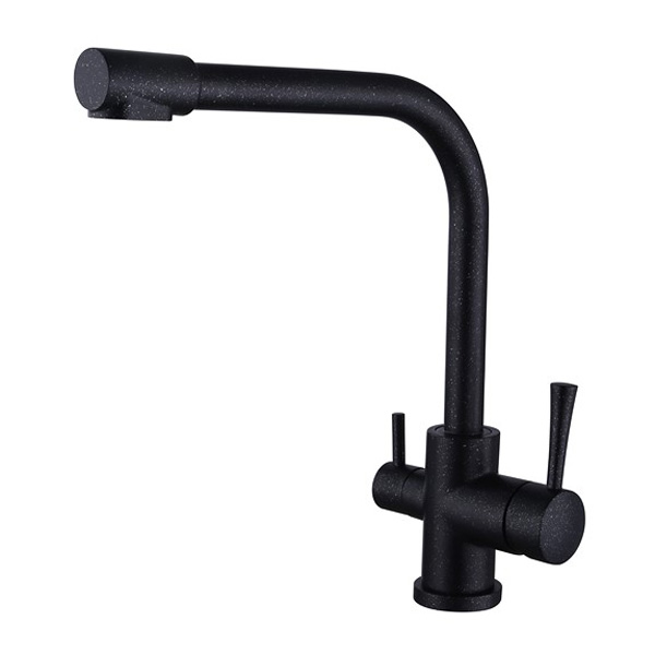 Смеситель для кухни кухни с фильтром для воды Kaiser Merkur 26044-2 черный мрамор фото