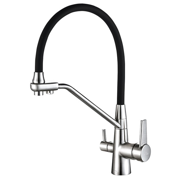 Смеситель для кухни под фильтр Zorg Steel Hammer SH 903-6 CR фото