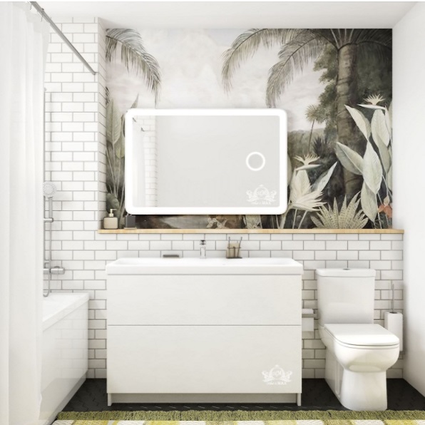 Зеркало с подсветкой Art&Max Latina AM-Lat-1200-800-DS-F-X3 120 см фото