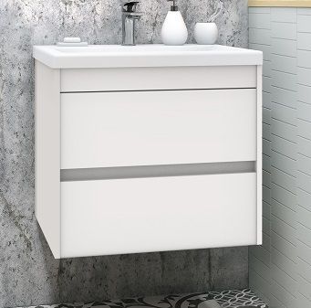 Тумба под раковину Art&Max Family FAMILY-580-2C-SO-BL белый глянец фото