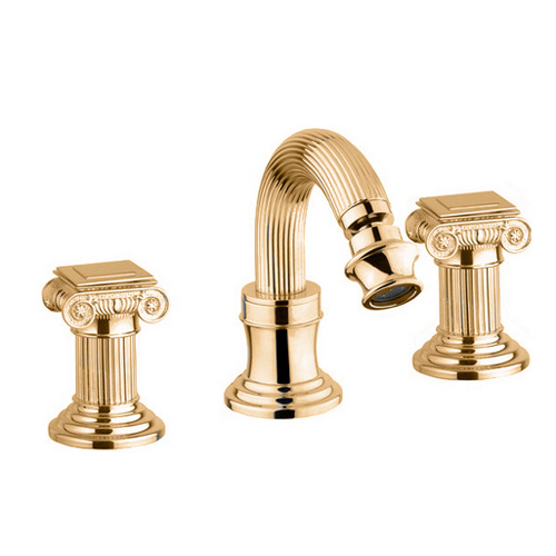 Смеситель для биде двухвентильный Cezares Olimp OLIMP-BBS2-03/24-O золото фото