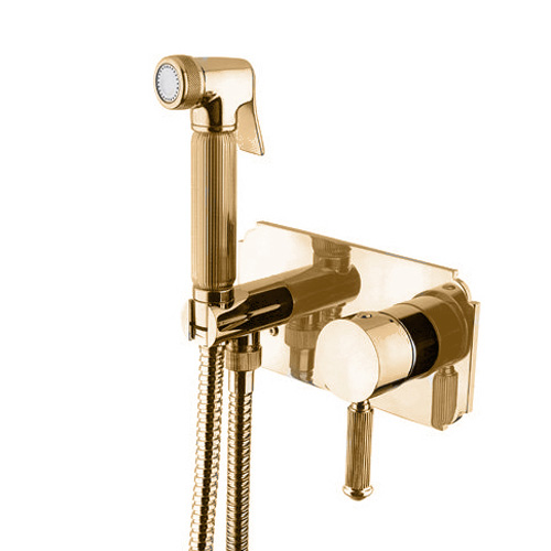 Гигиенический душ со смесителем Cezares Olimp OLIMP-DIF-03/24-L золото фото