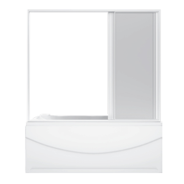 Шторка для ванны раздвижная Bas Ахин/Мальта/Атланта пластик (3 ств.) фото