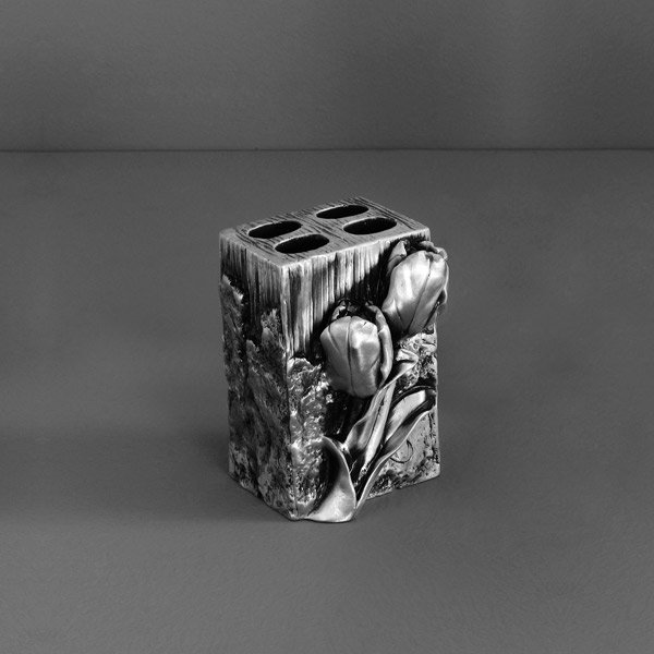 Подставка для зубных щеток Art&Max Tulip AM-B-0082B-T серебро фото