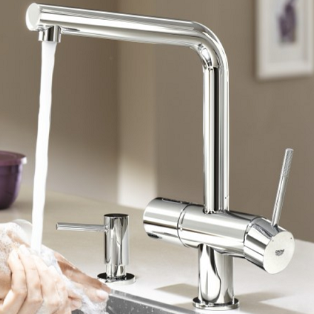 Смеситель для кухни с функцией фильтрации воды Grohe Blue Minta Pure 31345002 фото