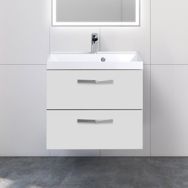 Тумба под раковину Belbagno Aurora AURORA-600-2C-SO-BO Bianco Opaco фото