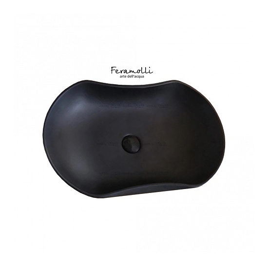 Раковина накладная Feramolli CL680 Oval Onyx фото