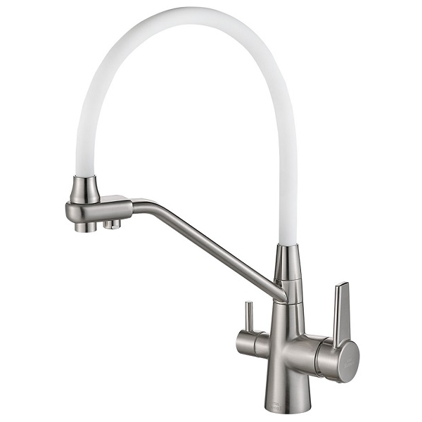 Смеситель для кухни кухни с фильтром для воды Zorg Steel Hammer SH 903-8 SATIN фото