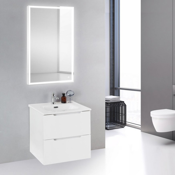 Тумба под раковину BelBagno Etna 39 ETNA39-500/390-2C-SO-BL-P Bianco Lucido фото