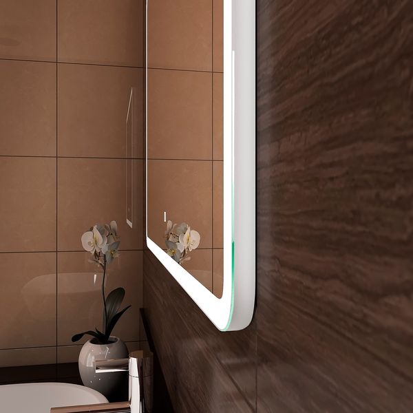 Зеркало Comforty Лотос-120 LED-подсветка, бесконтактный сенсор 00-00013494CF 120x70 фото