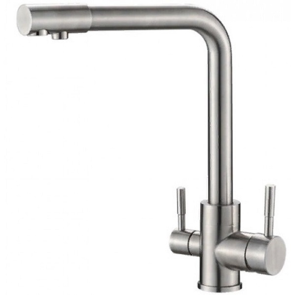 Смеситель для кухни с фильтром для воды Zorg Steel Hammer SH 801 INOX фото