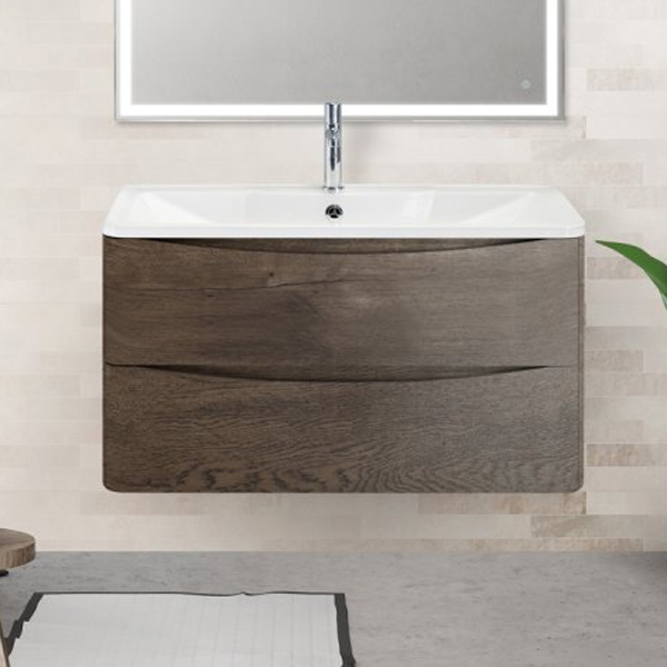 Тумба под раковину BelBagno Acqua ACQUA-1000-2C-SO-RNG 100 см Rovere Nature Grigio фото