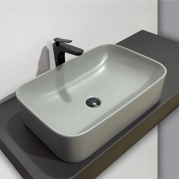 Накладная раковина Comforty 78575MH-60 00-00012237 61x38 светло-серая матовая фото