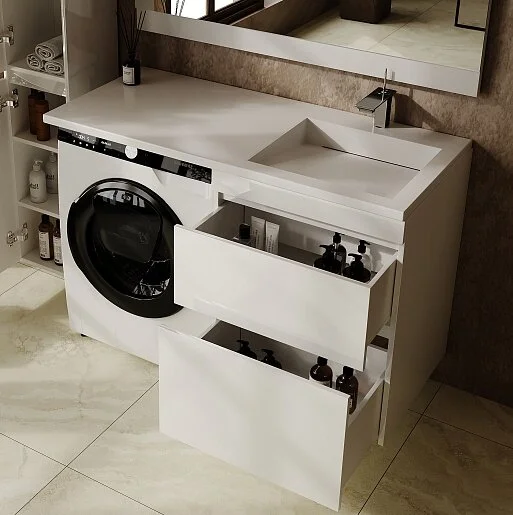 Тумба под стиральную машину подвесная Style Line Даллс Леон 120 Люкс Plus СС-00002440 фото