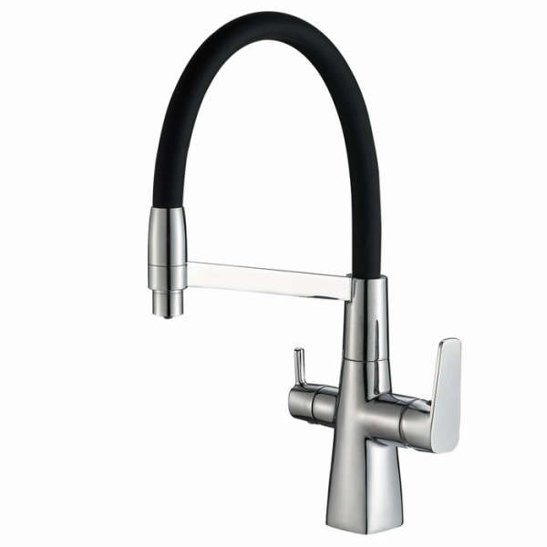 Смеситель для кухни кухни с фильтром для воды Zorg Steel Hammer SH 818-6 CR фото