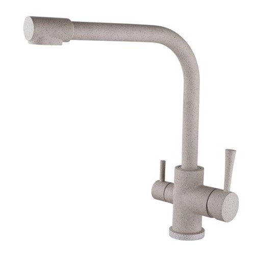 Смеситель для кухни кухни с фильтром для воды Kaiser Merkur 26044-4 песочный мрамор фото