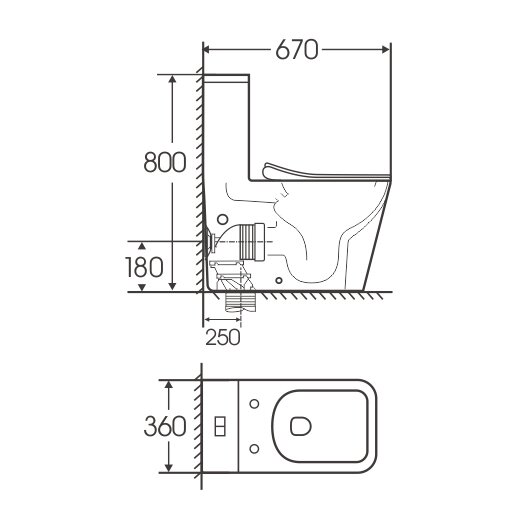 Унитаз напольный со смывом торнадо Grossman Classic GR-4486SQ с сиденьем фото