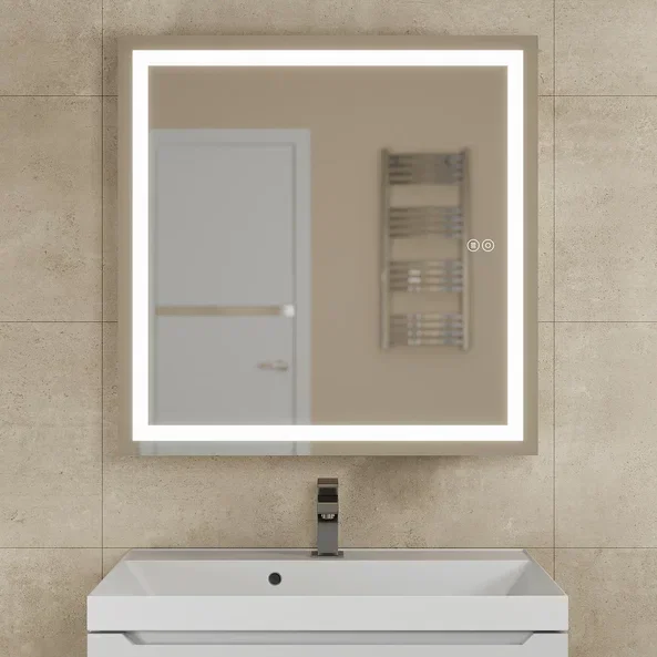 Зеркало шкаф с подсветкой в ванную Uperwood Tanos 70 ZTanos70w белый фото