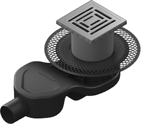 Душевой трап Berges Wasserhaus Platz Uno 090170 15x15 см фото