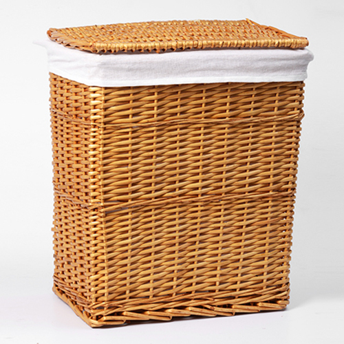 Плетеная корзина для белья с крышкой WasserKRAFT Ammer WB-370-M фото