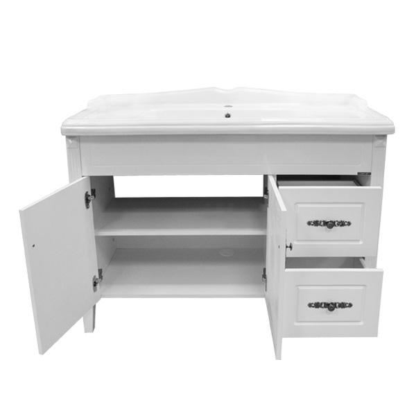 Тумба Comforty Палермо-120 белый глянец с раковиной Comforty 3312 фото