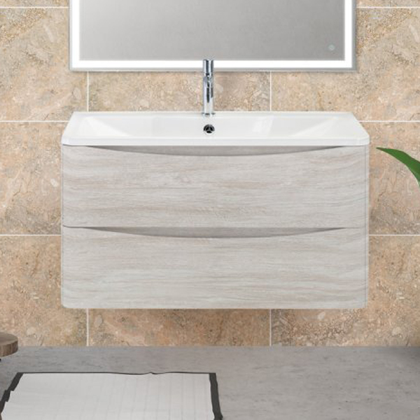 Тумба под раковину BelBagno Acqua ACQUA-1000-2C-SO-RVB 100 см Rovere Vintage Bianco фото