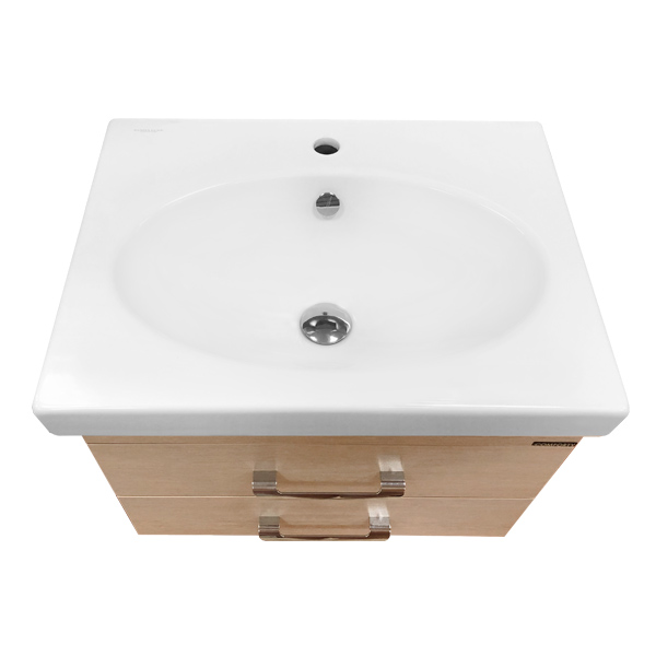 Тумба Comforty Ницца-60 подвесная сосна лоредо с раковиной Eggo 60/Next 60 фото