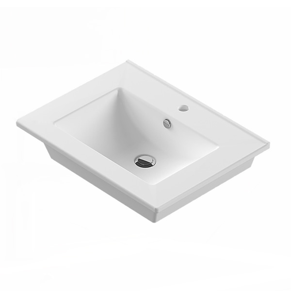Тумба Comforty Марио-60 сосна лоредо с раковиной Quadro 60 фото