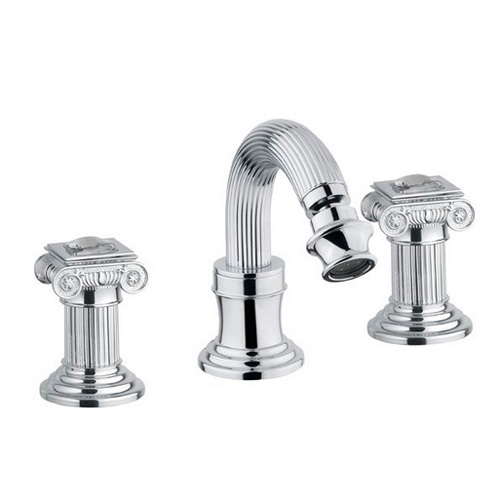 Смеситель для биде двухвентильный Cezares Olimp OLIMP-BBS2-01-Sw хром/swarovski фото