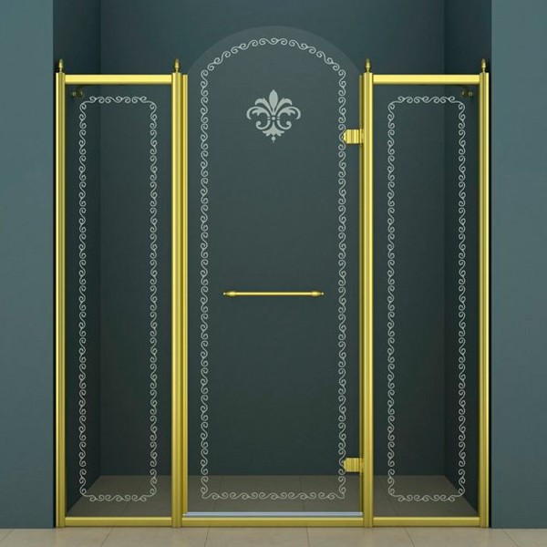 Душевая дверь Cezares Retro RETRO-B-13-150-CP-G-R 150 см золото R фото