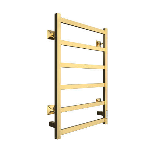 Электрический полотенцесушитель ДВИН J plaza neo 80/50 К диммер квадрат Золотой хром (4657763751814) фото