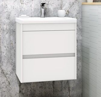 Тумба под раковину Art&Max Family FAMILY-500-2C-SO-BL белый глянец фото