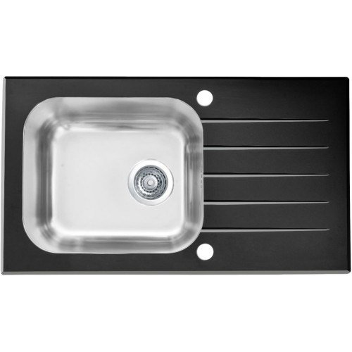Мойка для кухни Alveus Vitro 20 черное стекло фото