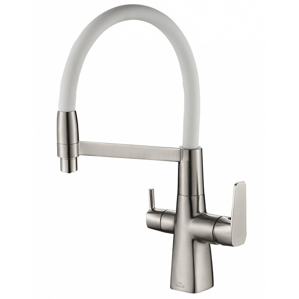 Смеситель для кухни кухни с фильтром для воды Zorg Steel Hammer SH 818-8 SATIN фото