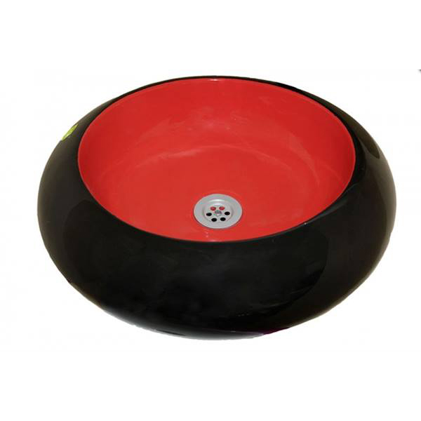 Накладная раковина Laguraty 3246 black/red фото