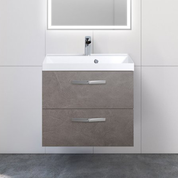 Тумба под раковину Belbagno Aurora AURORA-600-2C-SO-PG Pietra Grigio фото