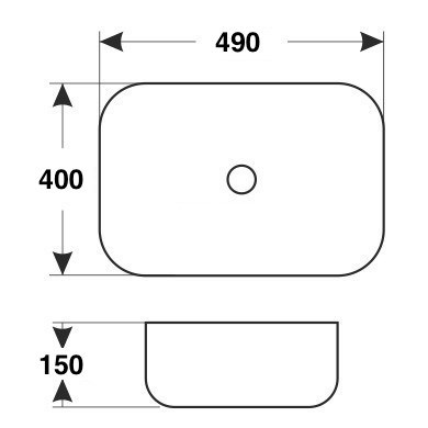 Накладная раковина чаша Mira MR-5012 фото