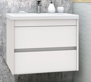 Тумба под раковину Art&Max Family FAMILY-750-2C-SO-BL белый глянец фото