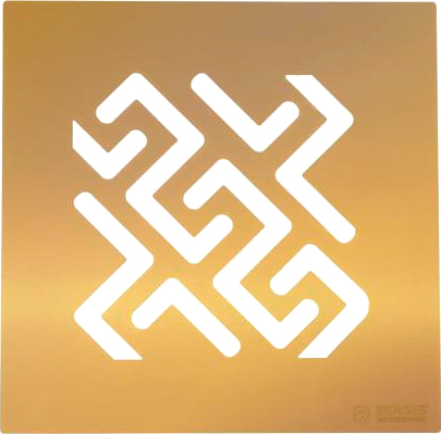 Душевой трап Berges Wasserhaus Zentrum Antik 094364 10 х 10 см, бронза фото