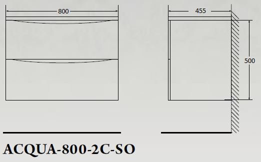 Тумба под раковину BelBagno Acqua ACQUA-800-2C-SO-CVG 80 см Cemento Verona Grigio фото